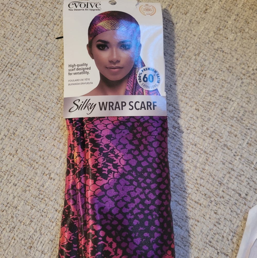 Ethic Print Silky Head Scarf